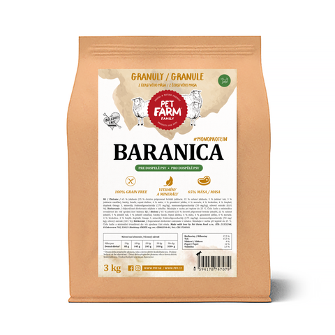 Baranica – Granule pro dospělé psy
