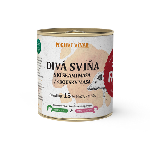Divá sviňa – Vývar s kousky masa