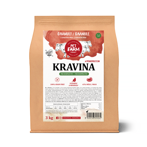 Kravina – Granule pro dospělé psy