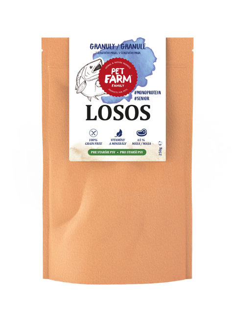 Losos – Granule pro starší psy